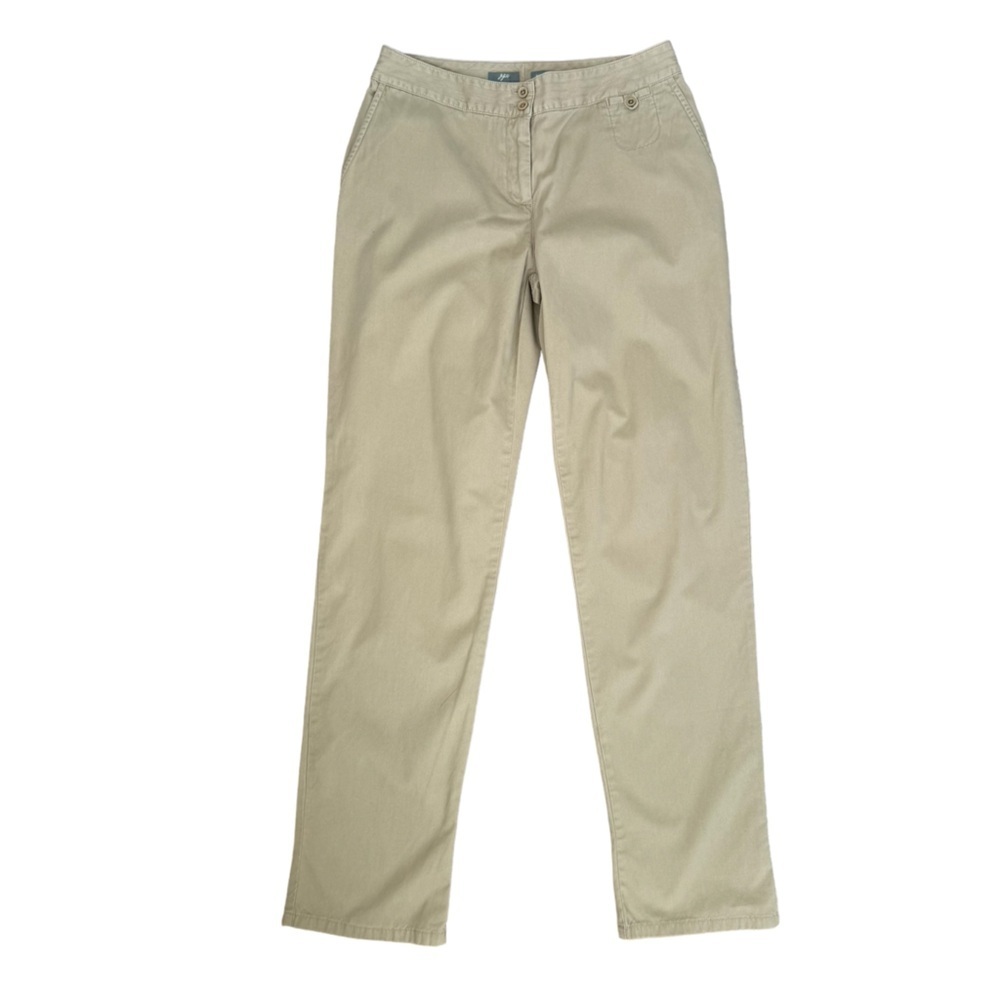 J. Jill Classic Beige Straight Leg Pants